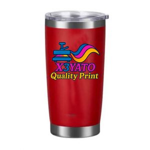 20oz Stainless Steel Red Thermos Tumbler