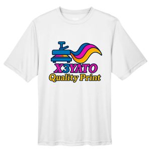 White Short Sleeve T-Shirt with x3yato Logo Centered