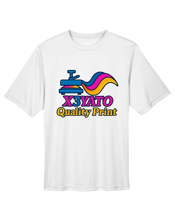White Short Sleeve T-Shirt with x3yato Logo Centered