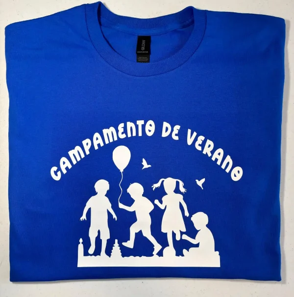 Summer Camp T-Shirt – 100% Cotton with Vinyl Print