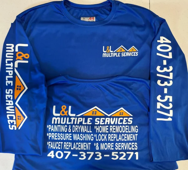Custom Dry Fit Vinyl T-Shirt – Full Print Front, Back & Sleeves
