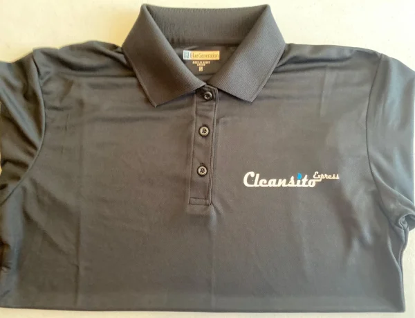Cleansito Express Polo – 100% Polyester with Vinyl Print