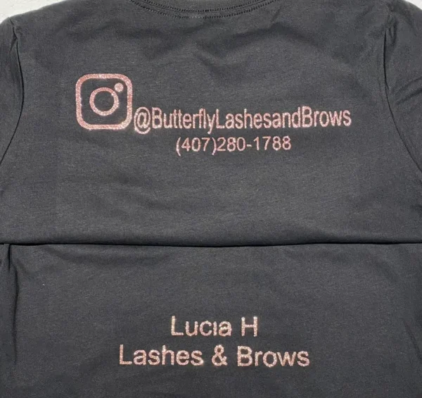 Dry Fit Glitter Vinyl T-Shirt – Custom Business Branding