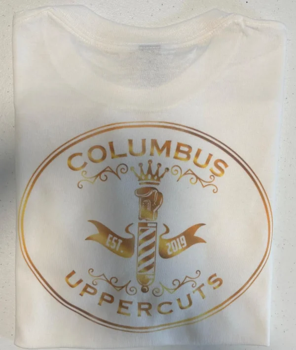 Columbus Uppercuts Cotton Sublimated T-Shirt – EST. 2019 Logo Design