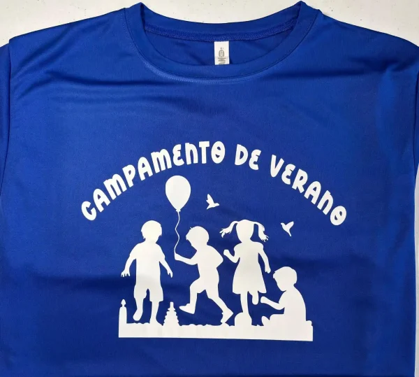 Summer Camp T-Shirt – 100% Polyester with Vinyl Print