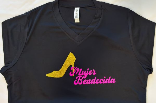 Dry Fit T-Shirt Made with Regular Vinyl and Glitter Vinyl