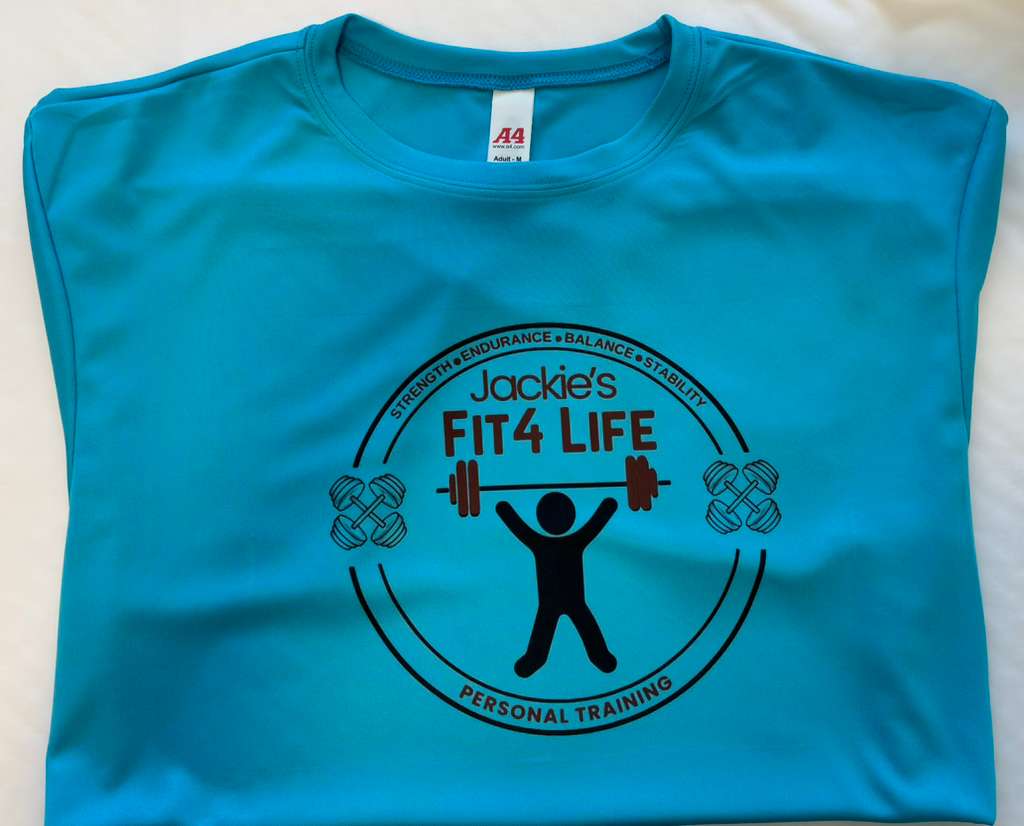 Jackie’s Fit 4 Life – Performance Training Tee