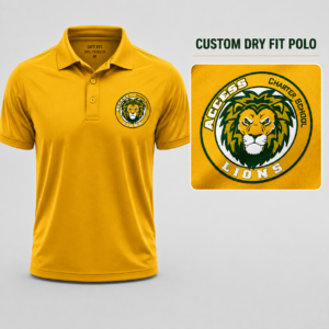 AI-Designed Dry-Fit Logo Polo