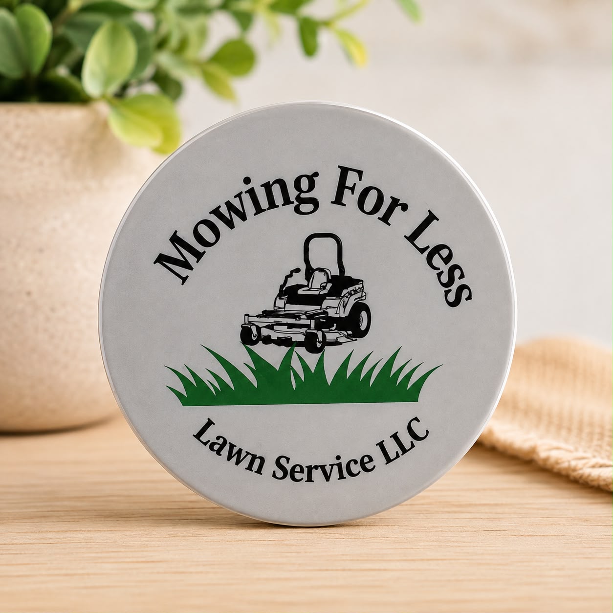 Personalized Round Business Sign