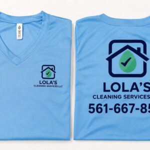 V-Neck Team Uniform Shirt with Logo