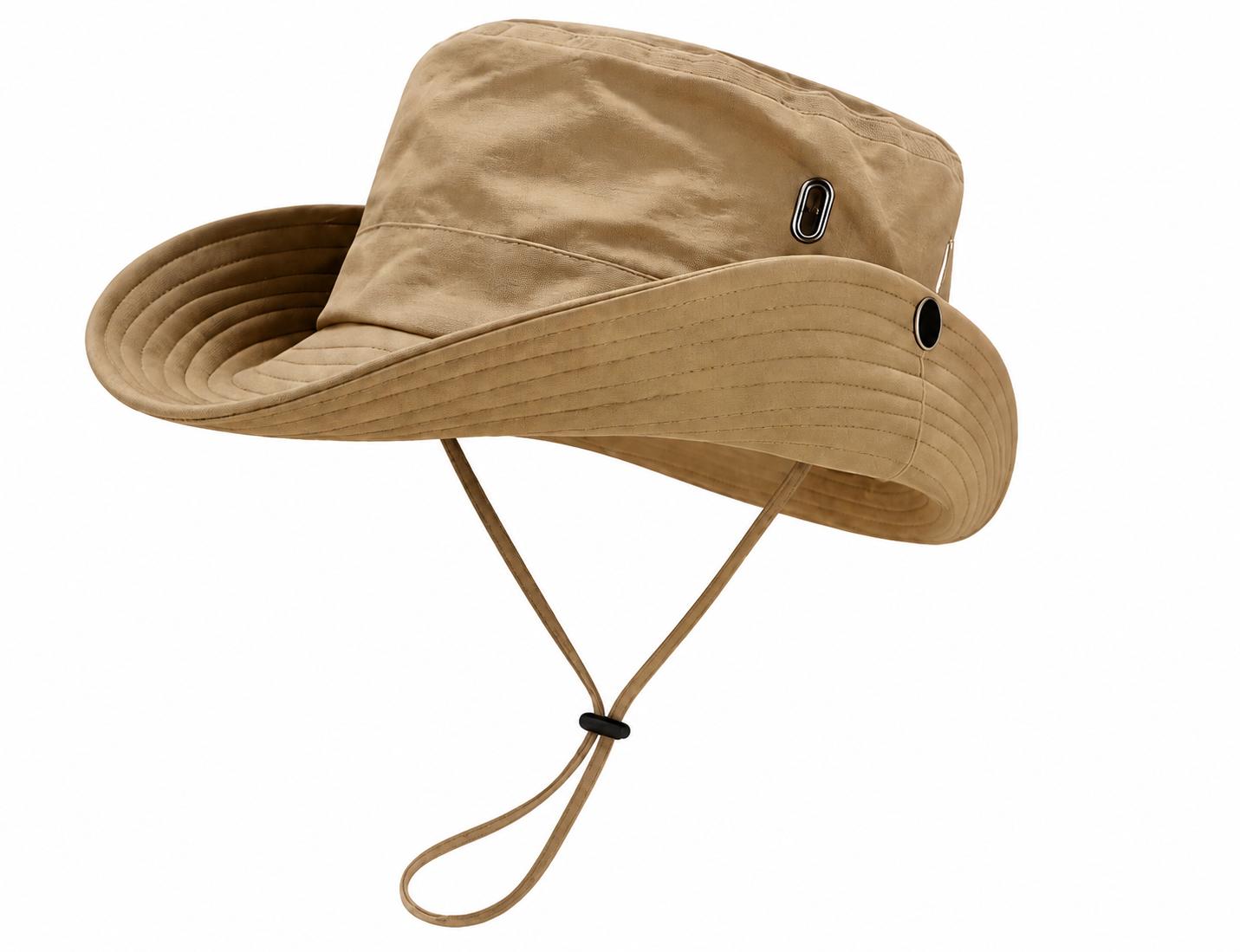 Outdoor Sun Hat – Quick Dry Wide Brim Hat with Adjustable Chin Cord